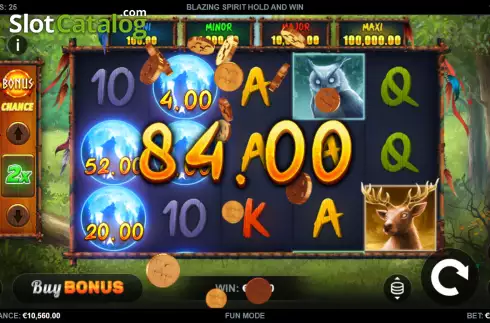 Скрин3. Blazing Spirit Hold and Win слот