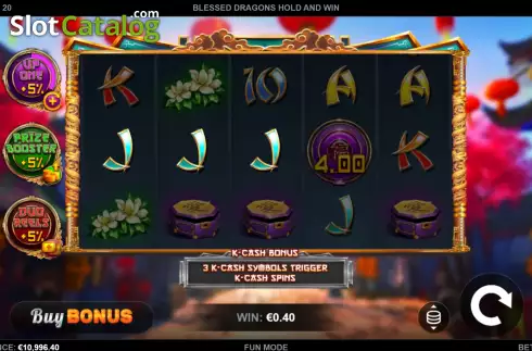 Скрин3. Blessed Dragons Hold and Win слот