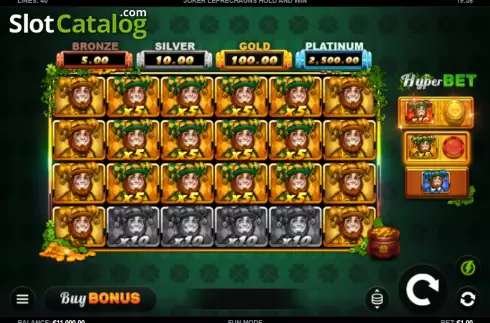 Скрин2. Joker Leprechauns Hold and Win слот