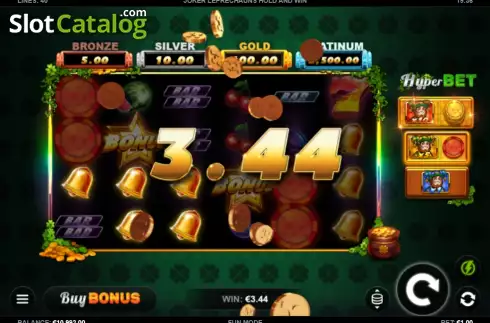 Скрин3. Joker Leprechauns Hold and Win слот