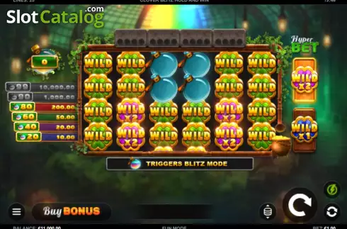 Скрин2. Clover Blitz Hold and Win слот