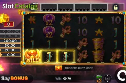 Скрин3. Ramses Blitz Hold and Win слот