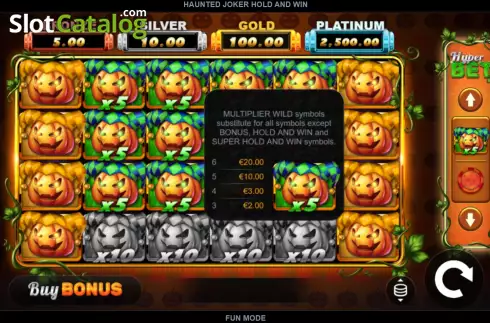 Скрин2. Haunted Joker Hold and Win слот
