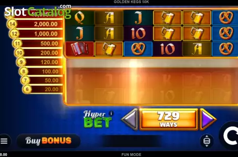 Скрин2. Golden Kegs 50K слот