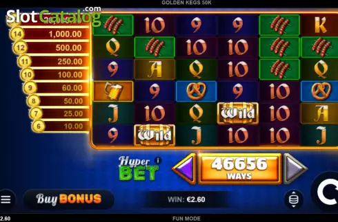 Скрин3. Golden Kegs 50K слот