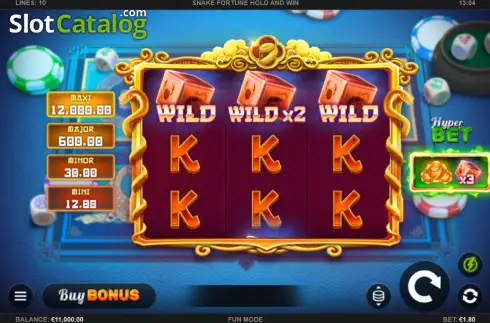 Скрин2. Snake Fortune Hold and Win слот