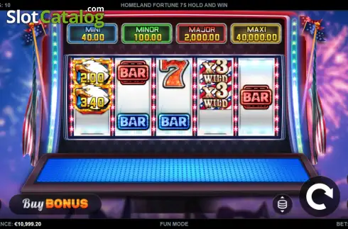 Скрин2. Homeland Fortune 7s Hold and Win слот