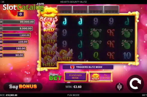 Скрин3. Hearts Bounty Blitz слот