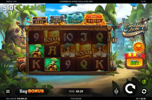 Скрин2. Caribbean Anne Hold and Win слот