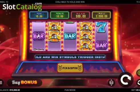 Скрин2. Chili Max 7s Hold and Win слот
