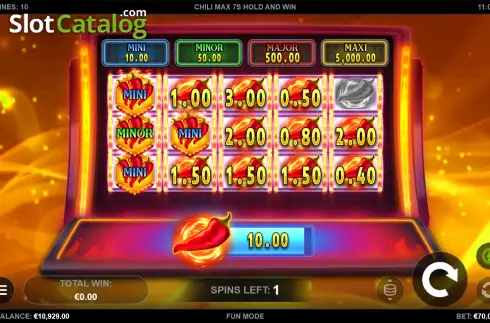 Скрин3. Chili Max 7s Hold and Win слот