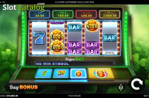 Скрин2. Clover Supreme Hold and Win слот