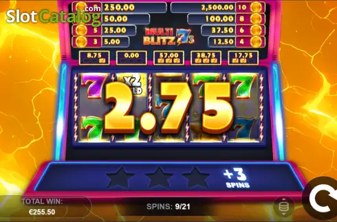 Скрин3. Multi Blitz 7s слот