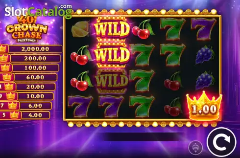 Скрин3. 40 Crown Chase PrizeTower слот