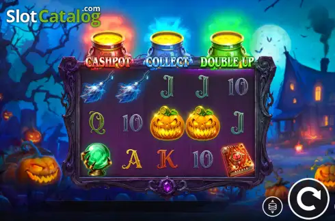 Скрин2. 3 Haunted Cauldrons Hold and Win слот