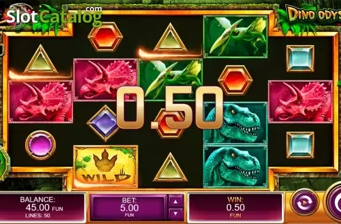 Скрин3. Dino Odyssey слот