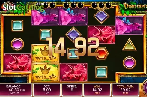 Скрин6. Dino Odyssey слот
