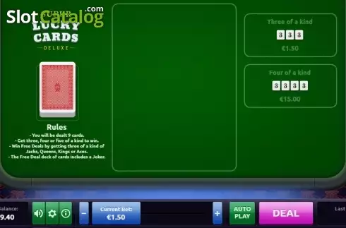 Скрин2. Super Lucky Cards Deluxe слот