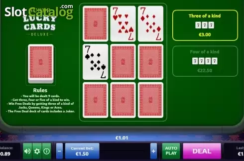 Скрин5. Super Lucky Cards Deluxe слот