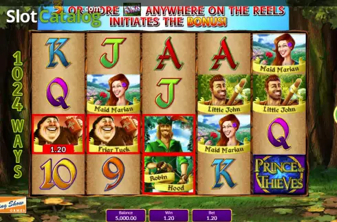 Скрин3. Prince of Thieves слот