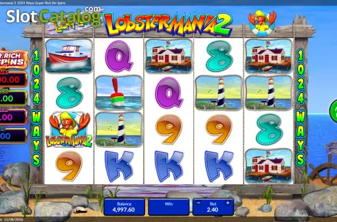 Скрин2. Lucky Larry’s Lobstermania 2 1024 Ways Super Rich Respins слот