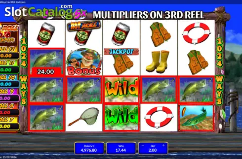 Скрин3. Fishing Bob 1024 Ways Hot Roll Jackpots слот