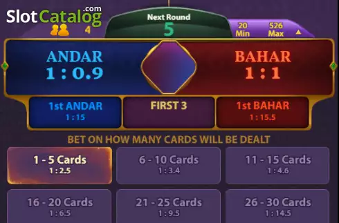 Скрин3. Andar Bahar (KingMidas Games) слот