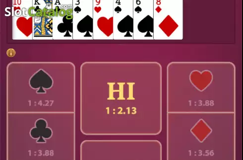 Скрин3. Cards Hi Lo (KingMidas Games) слот