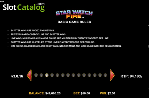 Скрин8. Star Watch Fire слот