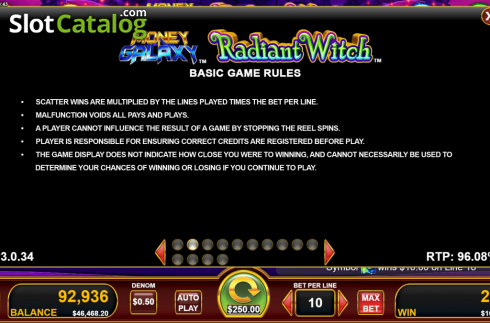 Скрин7. Money Galaxy Radiant Witch слот