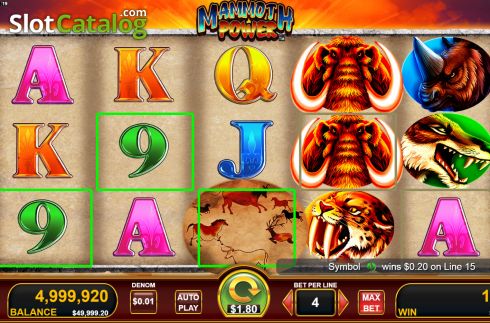 Скрин3. Mammoth Power слот
