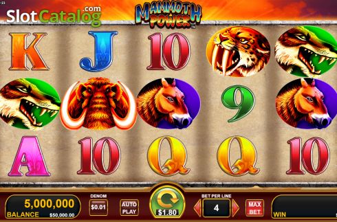 Скрин2. Mammoth Power слот