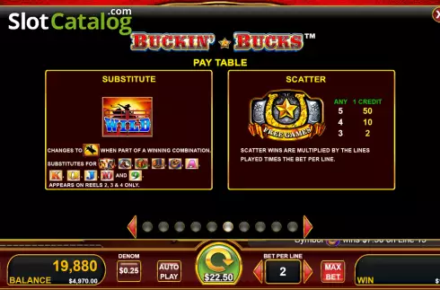 Скрин6. Buckin' Bucks слот