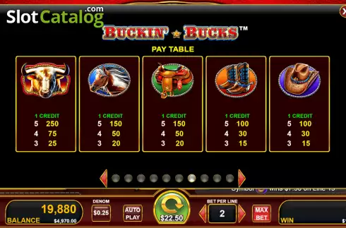 Скрин9. Buckin' Bucks слот