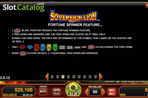 Скрин6. Sovereign Lion слот