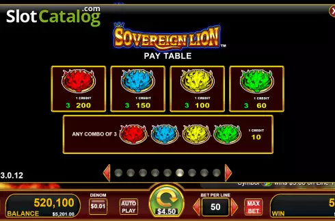 Скрин8. Sovereign Lion слот