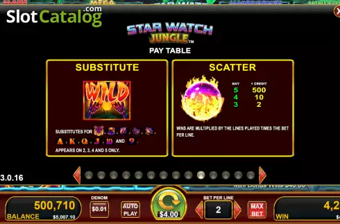 Скрин5. Star Watch Jungle слот