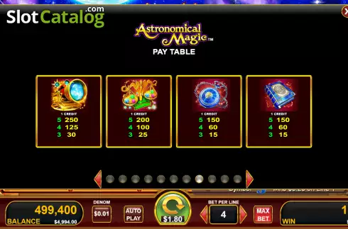Скрин9. Astronomical Magic слот