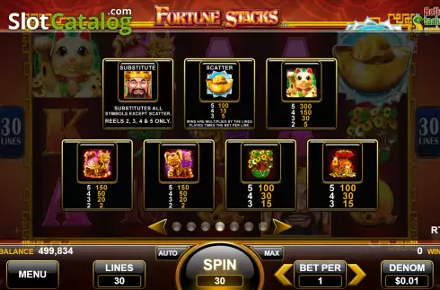 Скрин7. Fortune Stacks слот