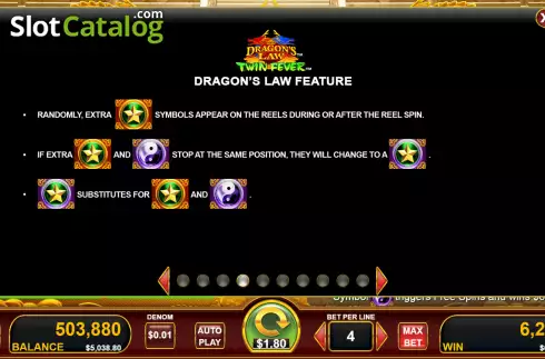 Скрин7. Dragon's Law слот