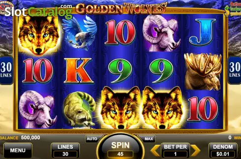 Скрин2. Golden Wolves слот