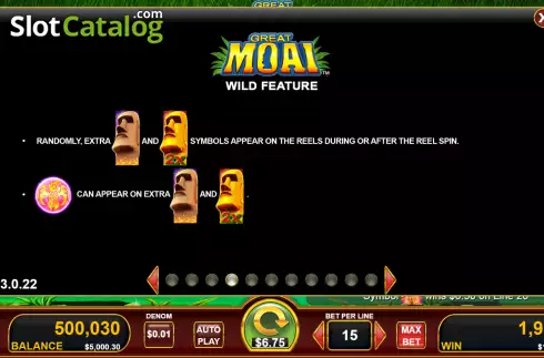 Скрин6. Great Moai слот