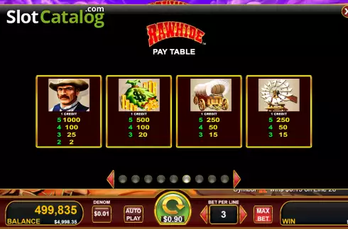 Скрин8. Rawhide слот