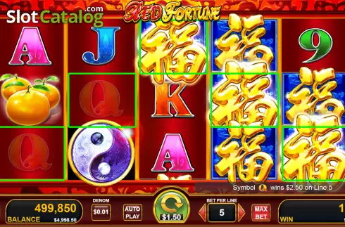 Скрин3. Red Fortune слот