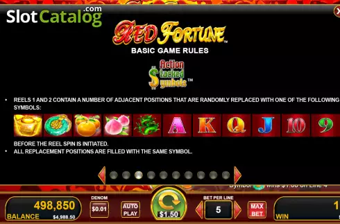 Скрин5. Red Fortune слот