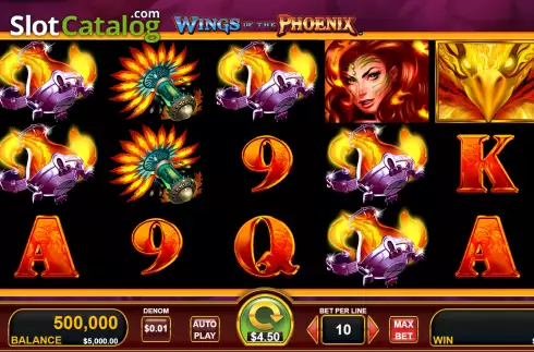 Скрин2. Wings of the Phoenix слот