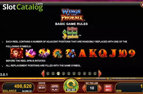 Скрин5. Wings of the Phoenix слот