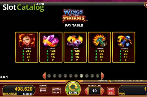 Скрин9. Wings of the Phoenix слот