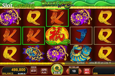 Скрин4. Wealthy Monkey слот