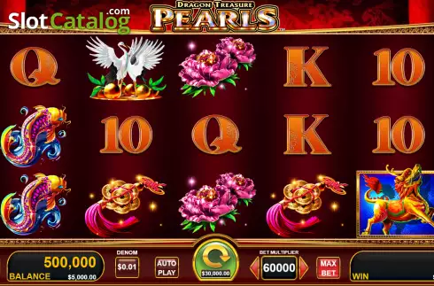 Скрин2. Dragon Treasure Pearls слот